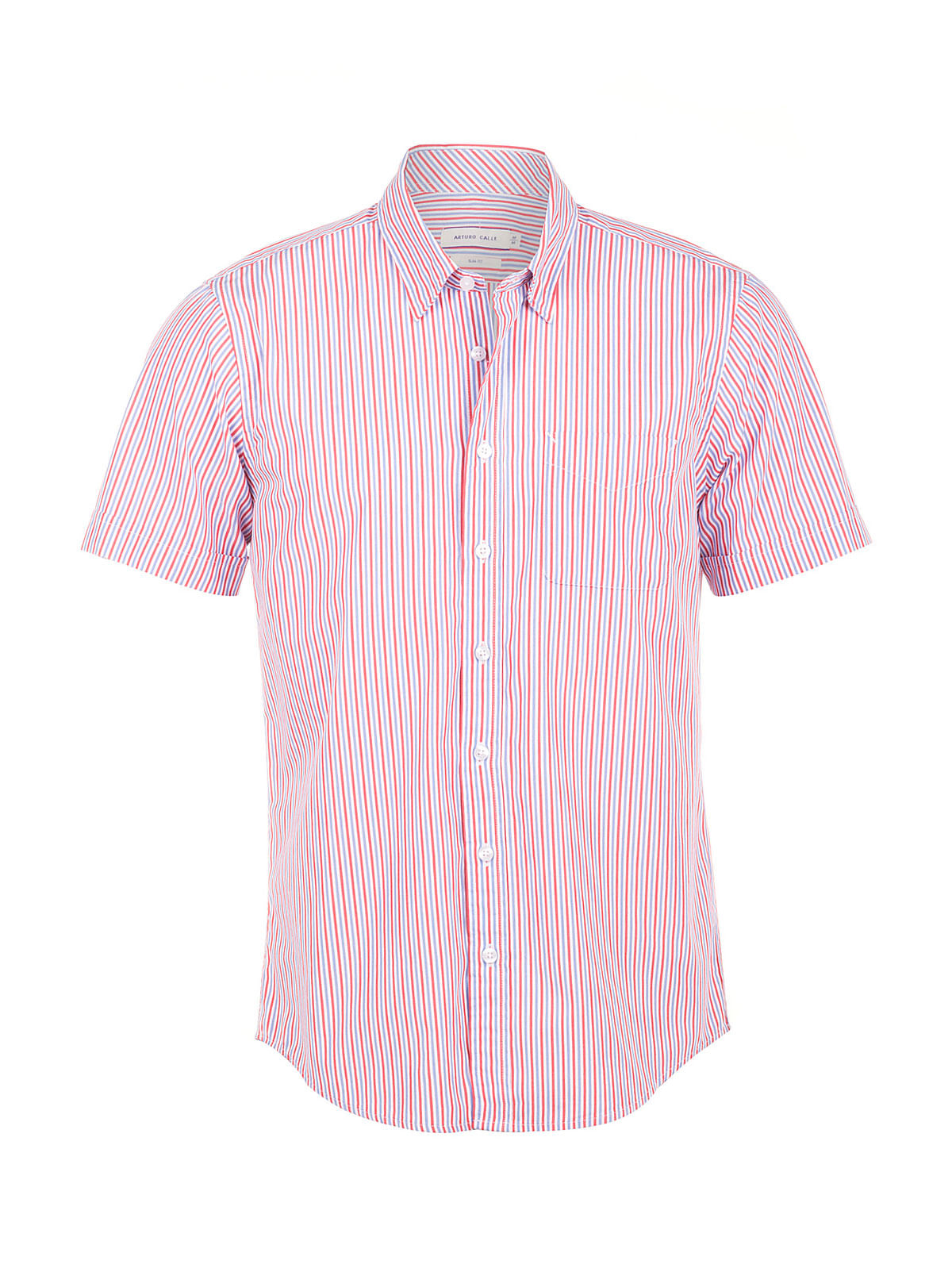 camisas manga corta rayas hombre