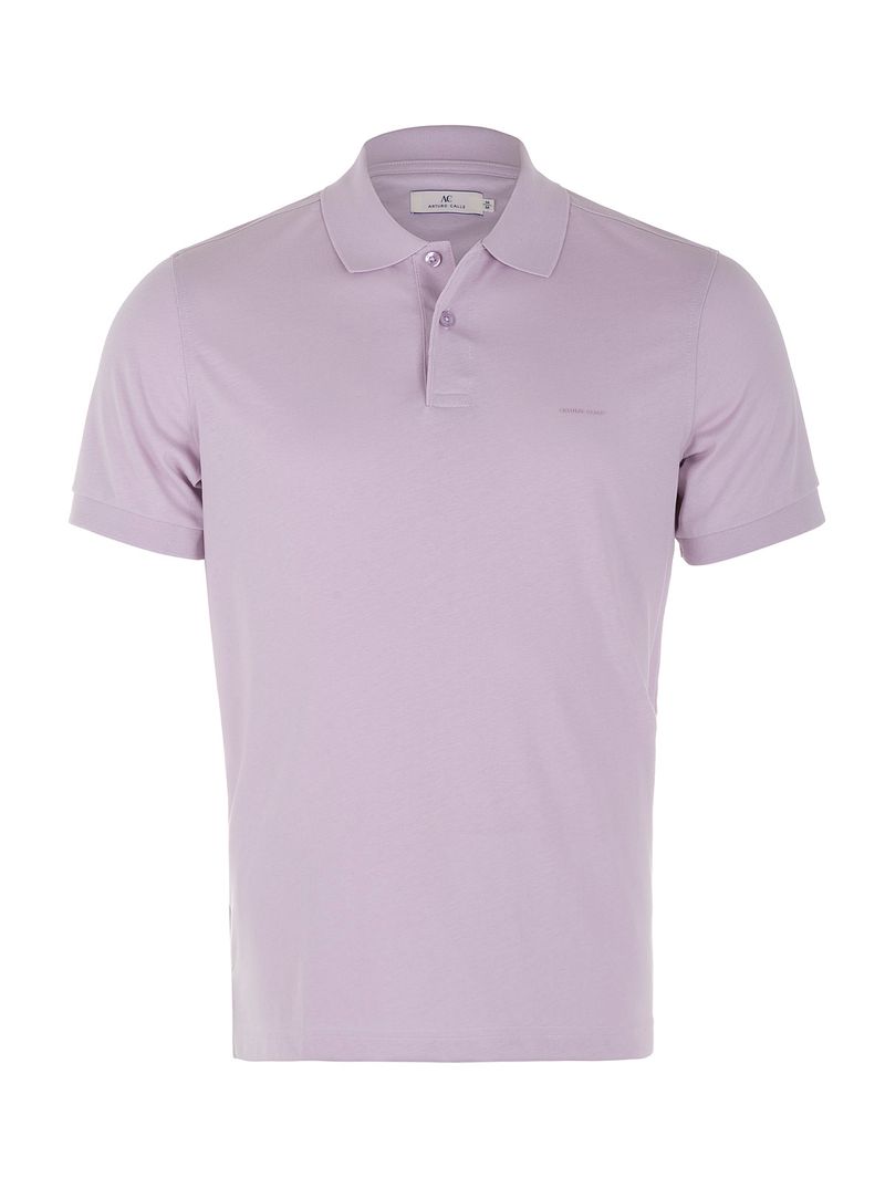 polo lila hombre