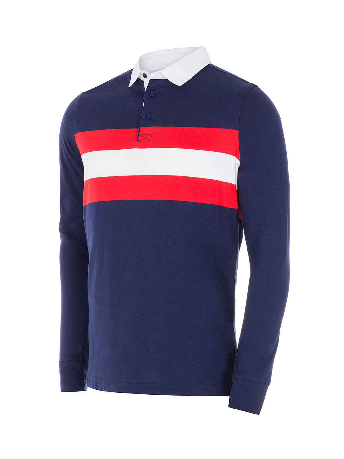 Camisa Tipo Polo Manga Larga Jersey Regular Fit Para Hombre 95936