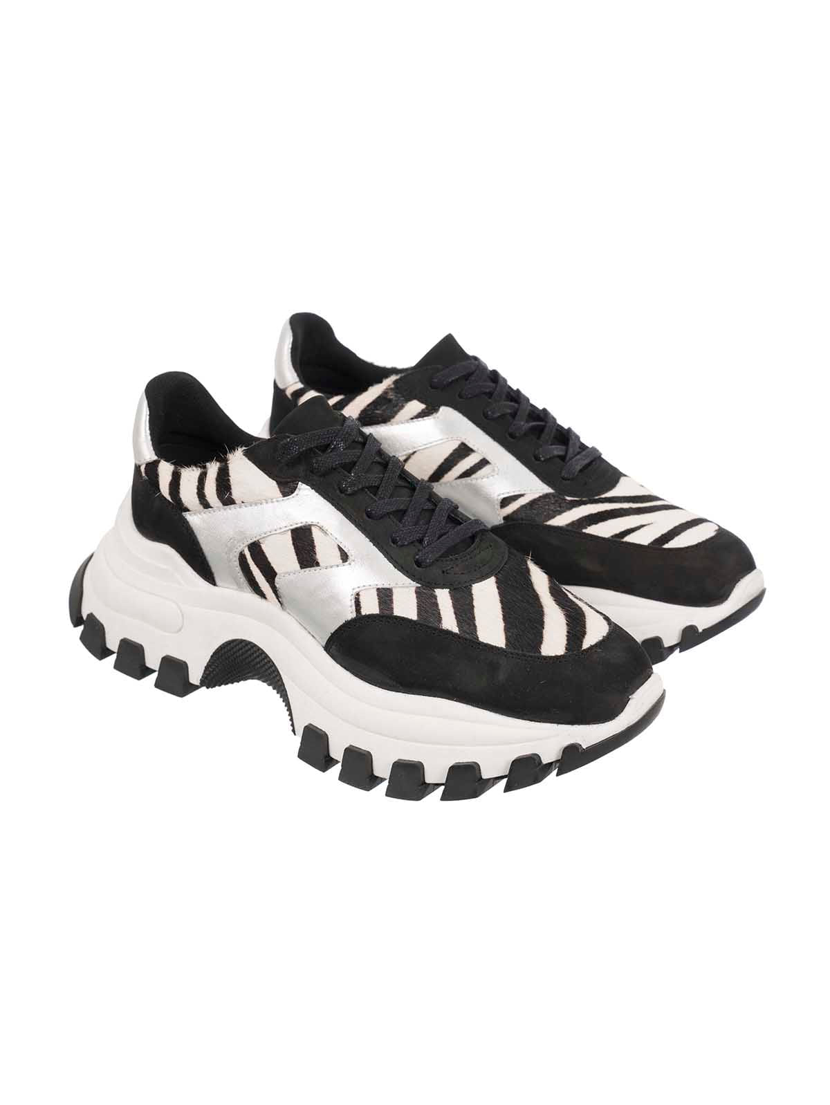 tenis plataforma animal print