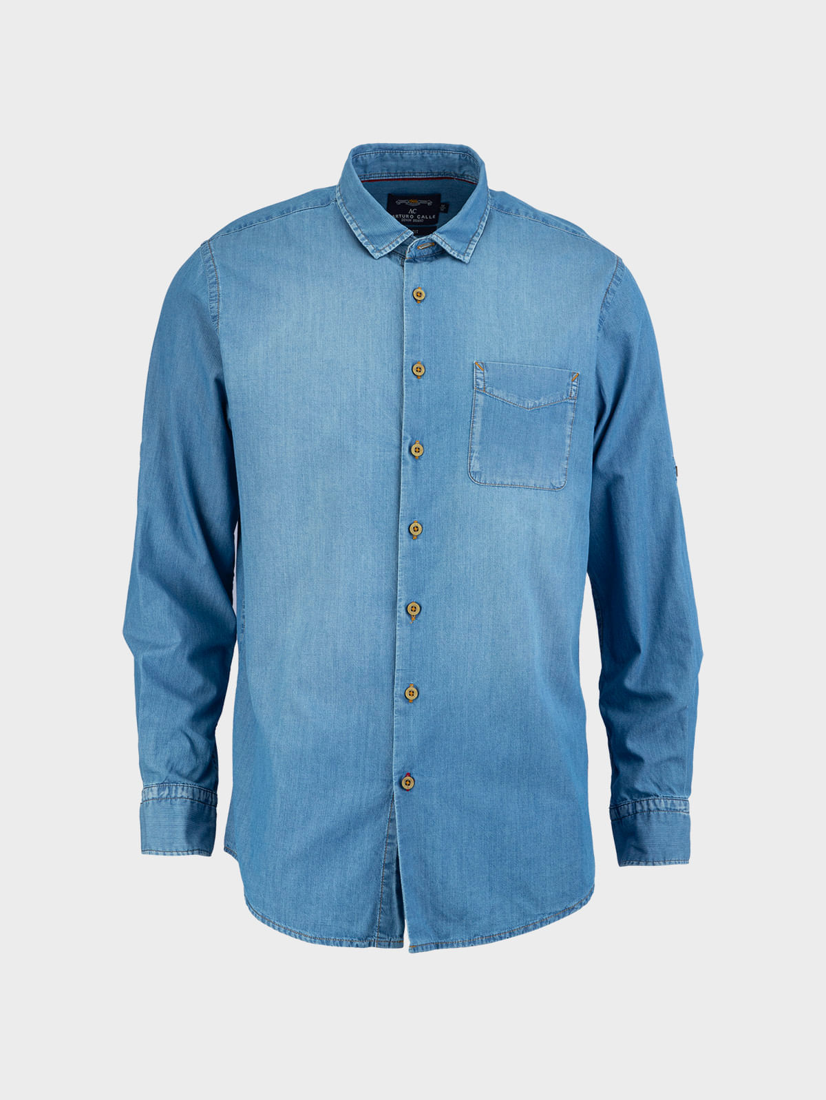 camisas denim hombre