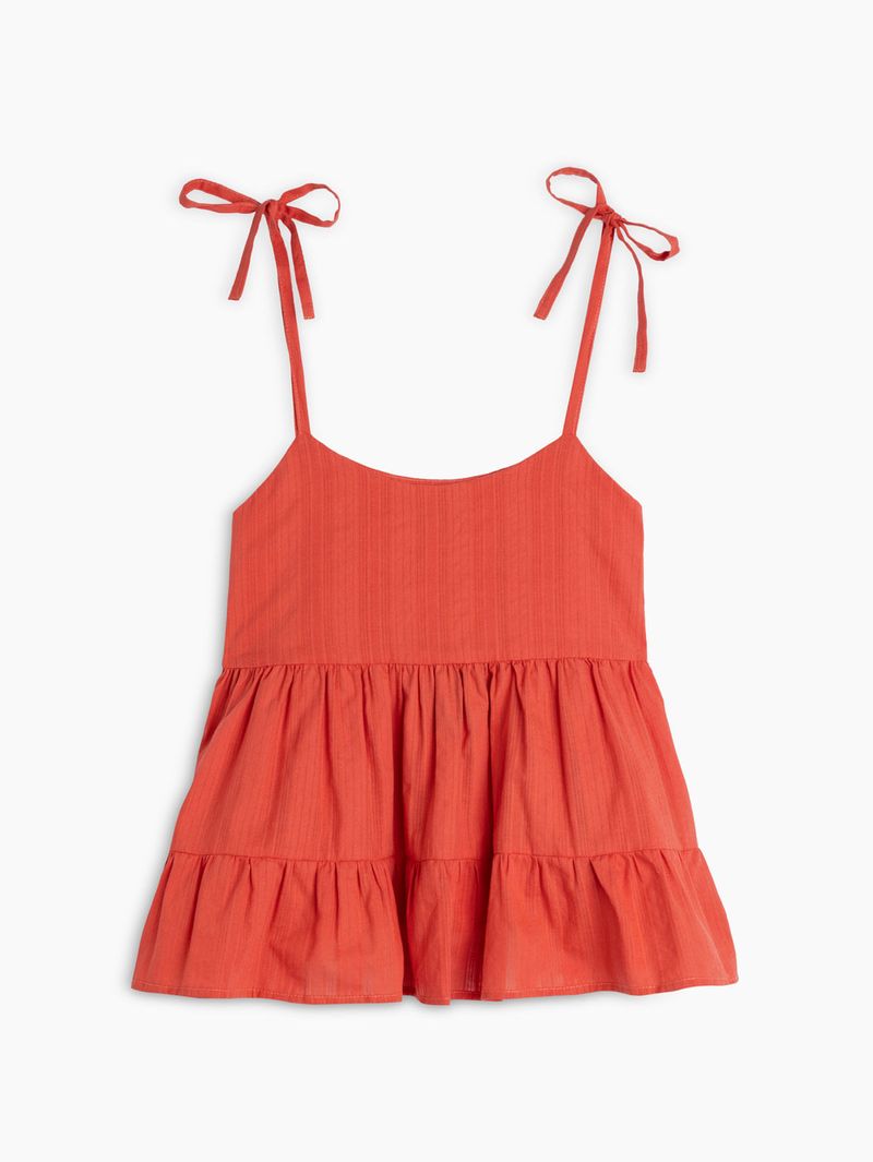 Blusa Unicolor de Tirantes para Mujer 00806