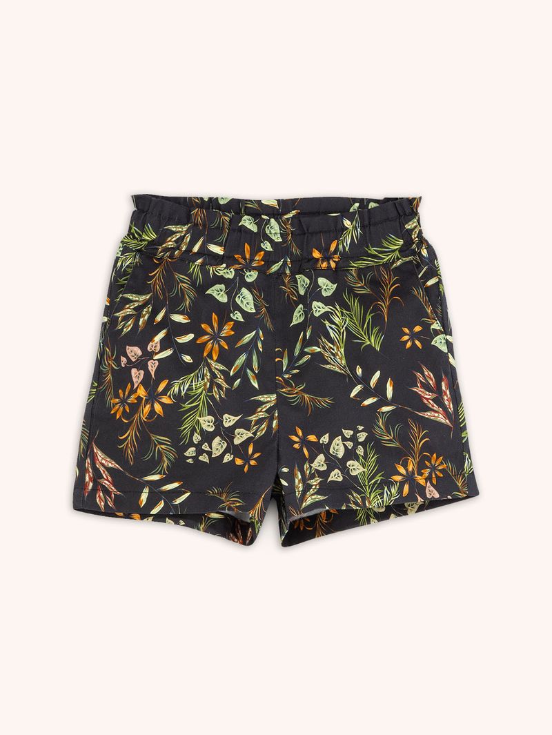 Short Estampado Tiro Alto para Niña 11736