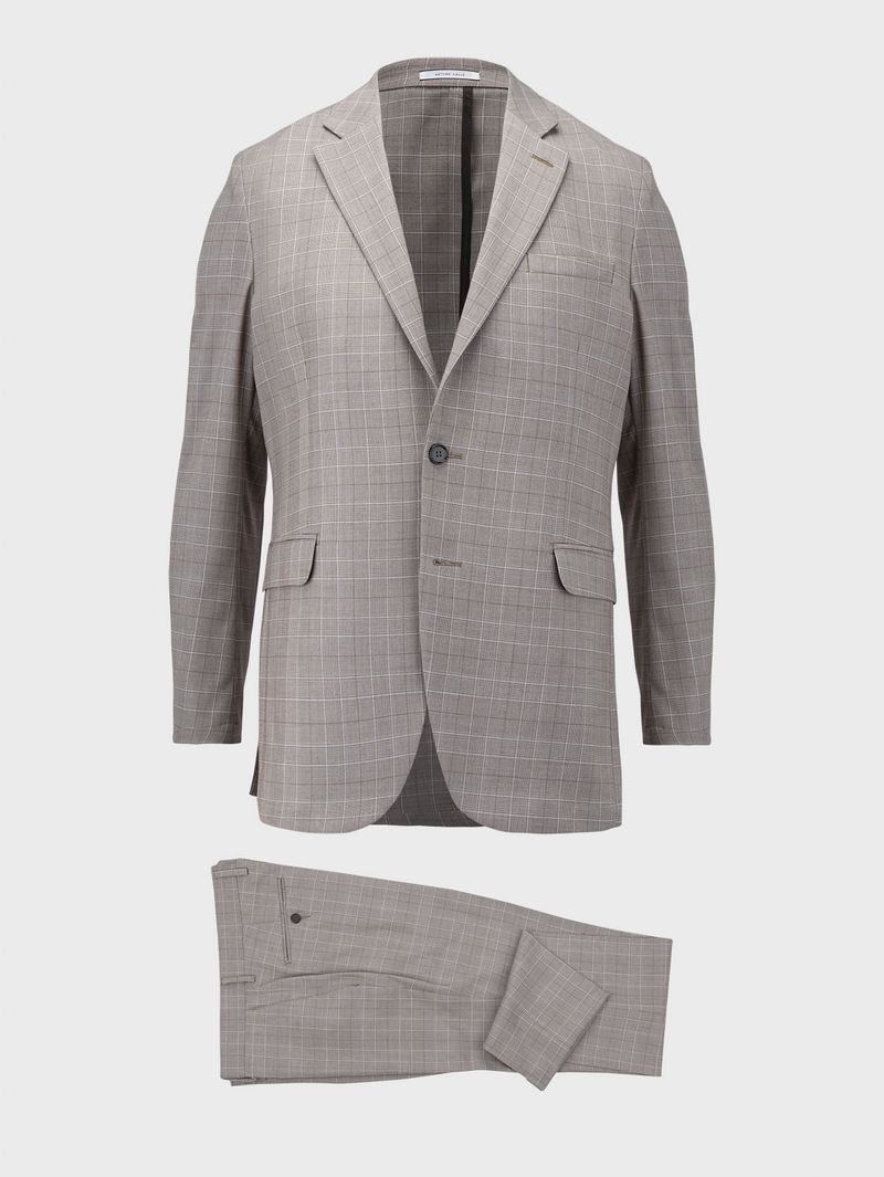 Traje Diseño Cuadros Silueta Slim Fit para Hombre 22043