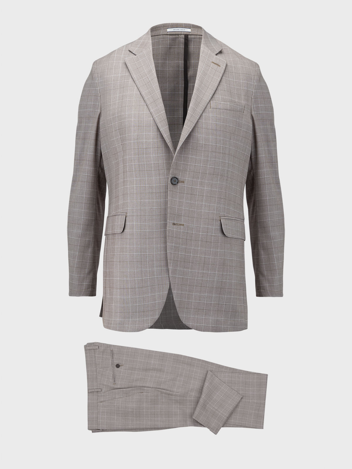 Traje Diseño Cuadros Silueta Slim Fit para Hombre 22043