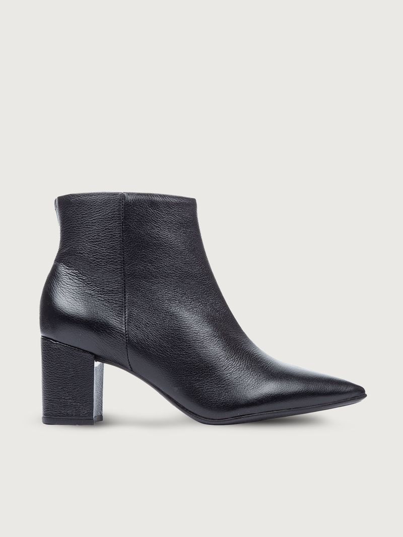 Botas Unicolor Tacón Cuadrado y Caña Baja para Mujer 32107