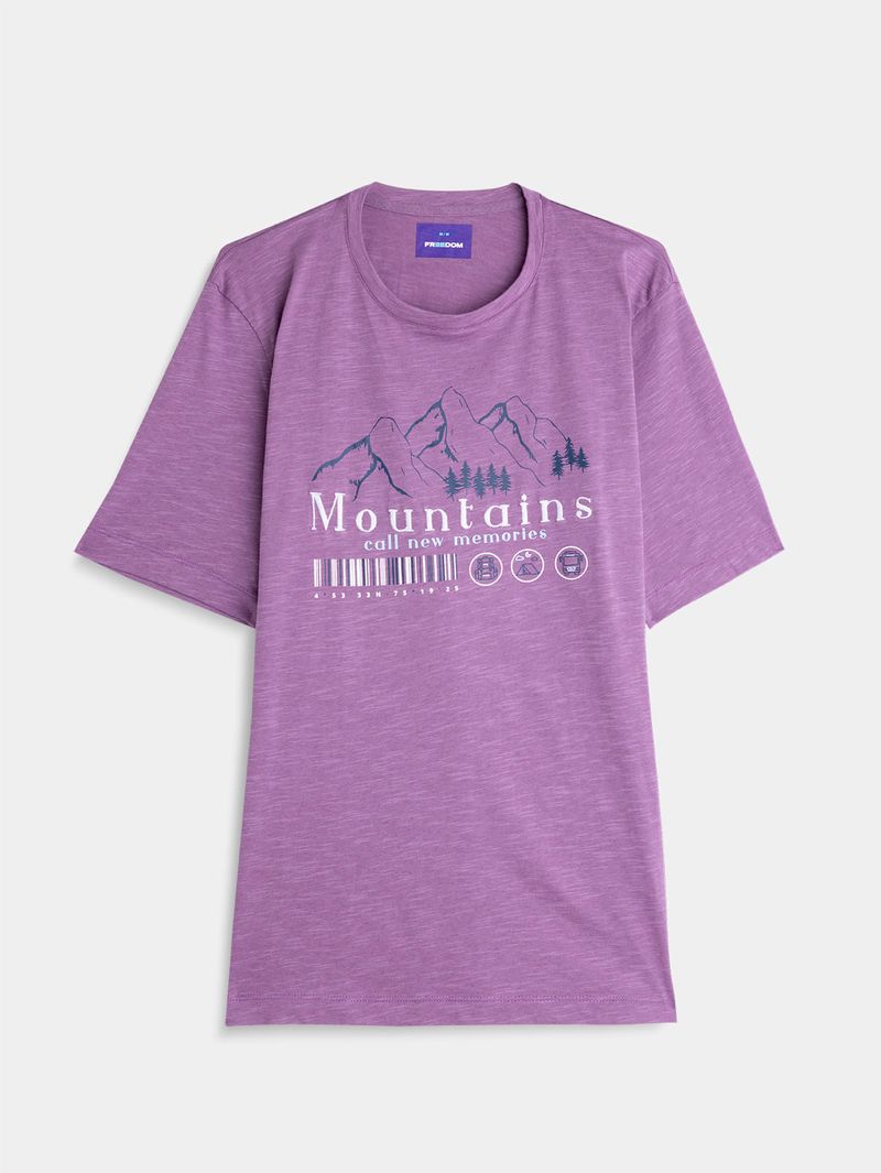 Camiseta Unicolor con Arte en El Frente 04584