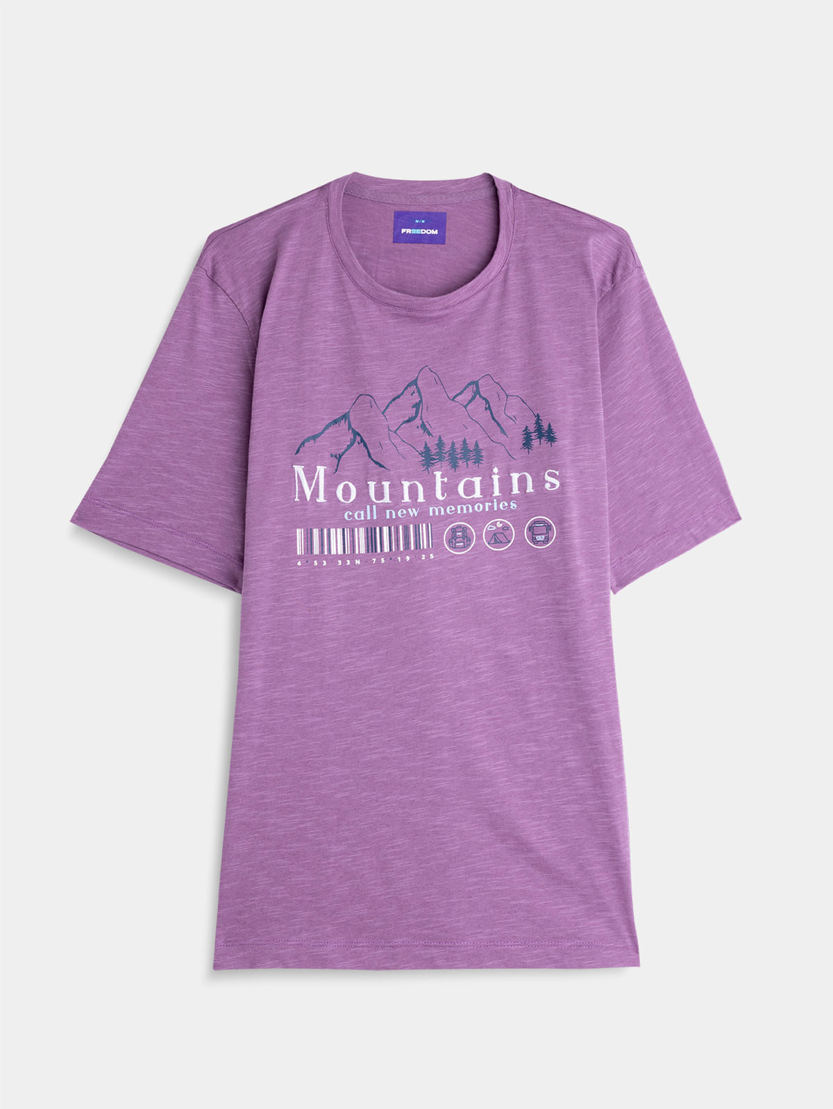 Camiseta Unicolor con Arte en El Frente 04584