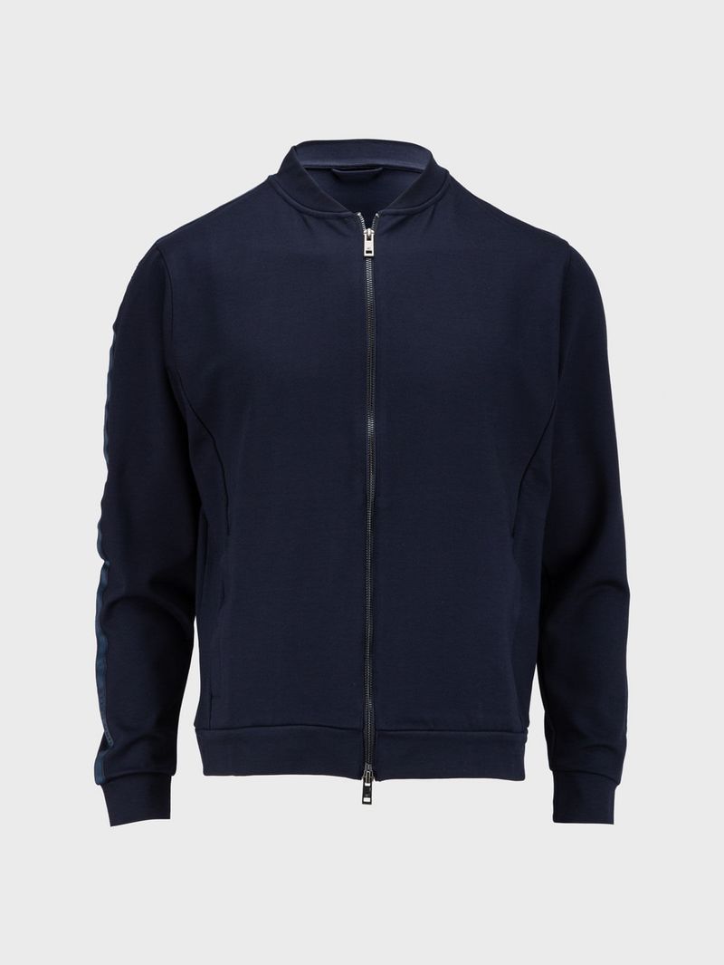Chaqueta Unicolor Tipo Bomber para Hombre 23605