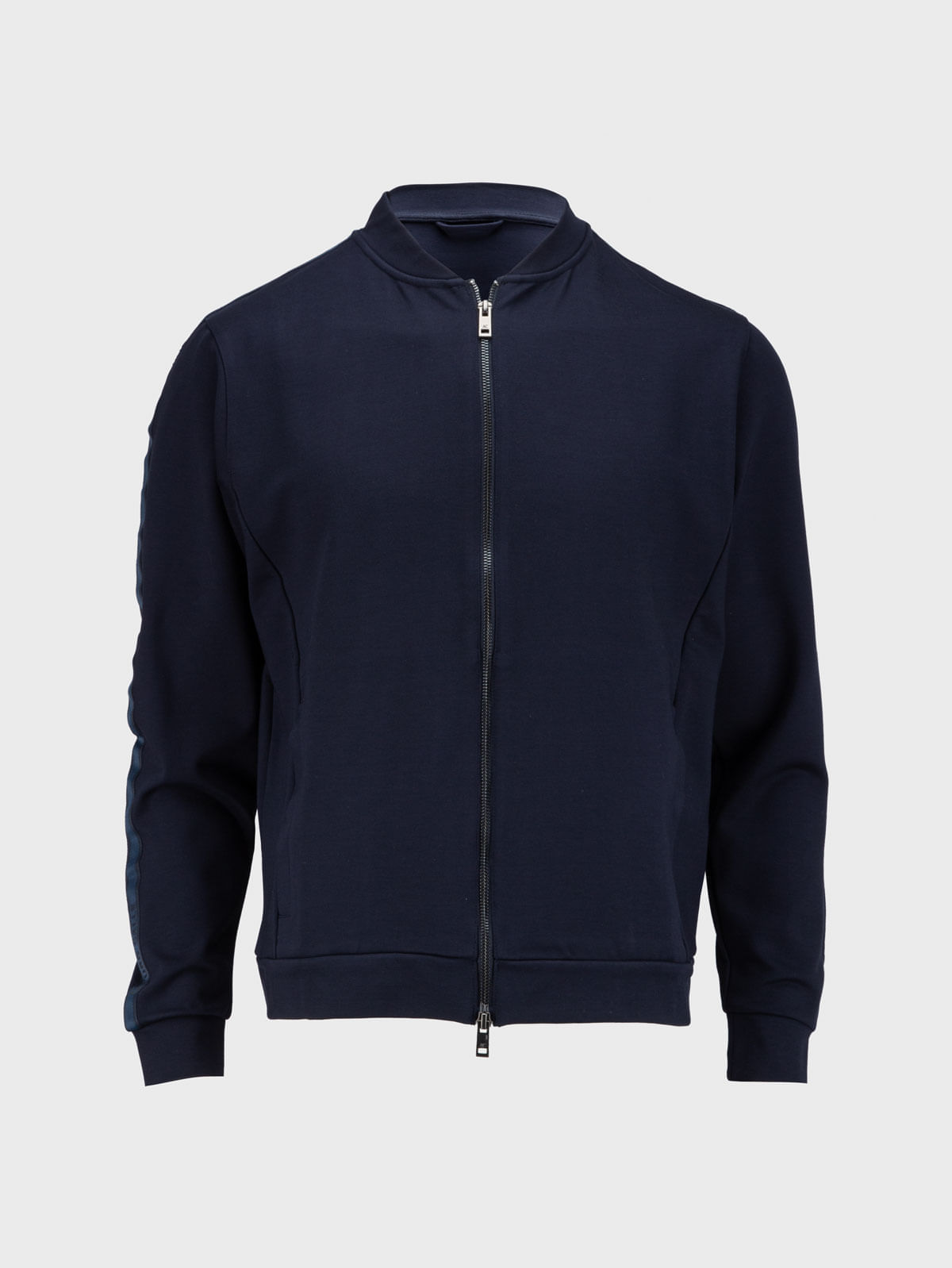 Chaqueta Unicolor Tipo Bomber para Hombre 23605