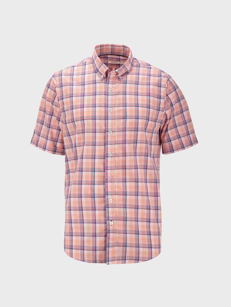 Camisa Cuadros Manga Corta para Hombre 33007