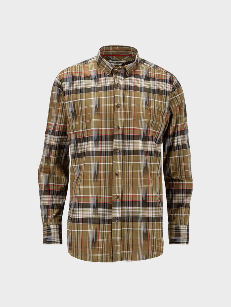 Camisa Cuadros Manga Larga para Hombre 30242
