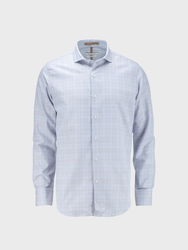 Camisa Business A Cuadros Manga Larga para Hombre 21931