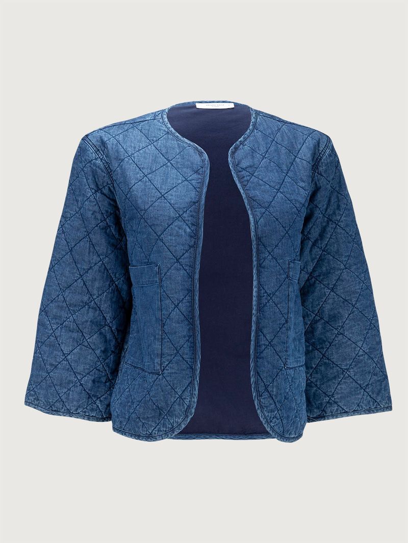 Chaqueta en Denim Acolchada para Mujer 33577