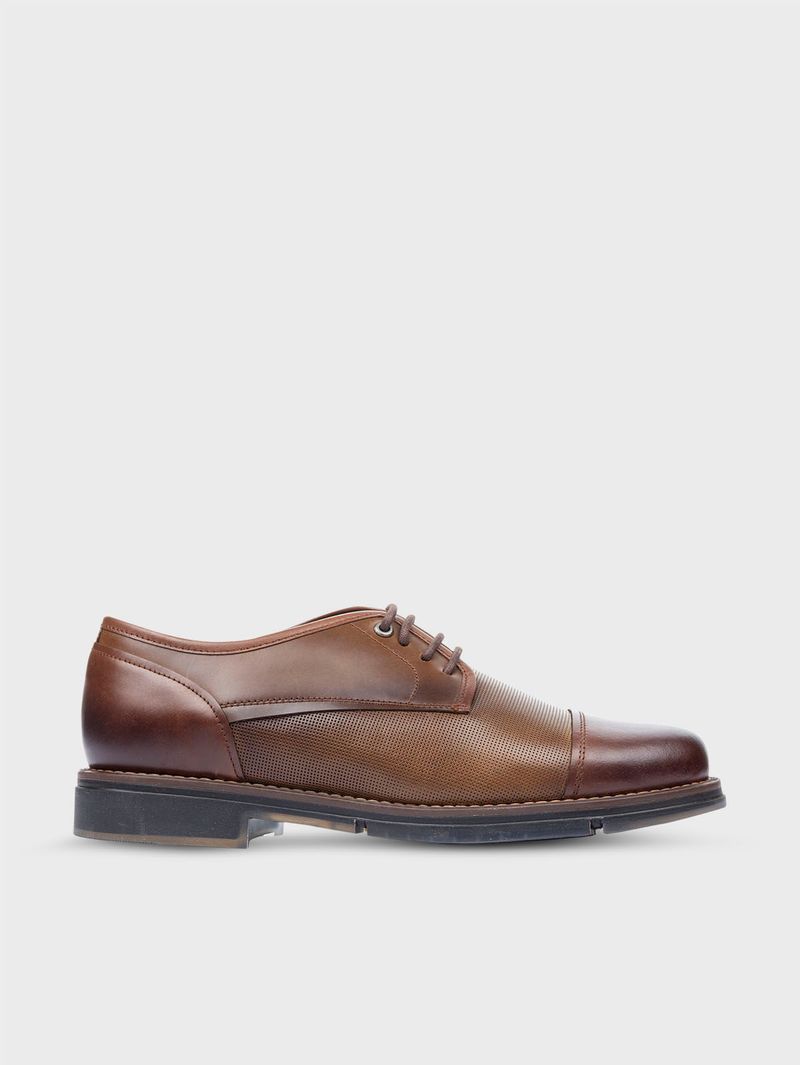Zapato de Atadura Casual con Capellada Texturizada 23979