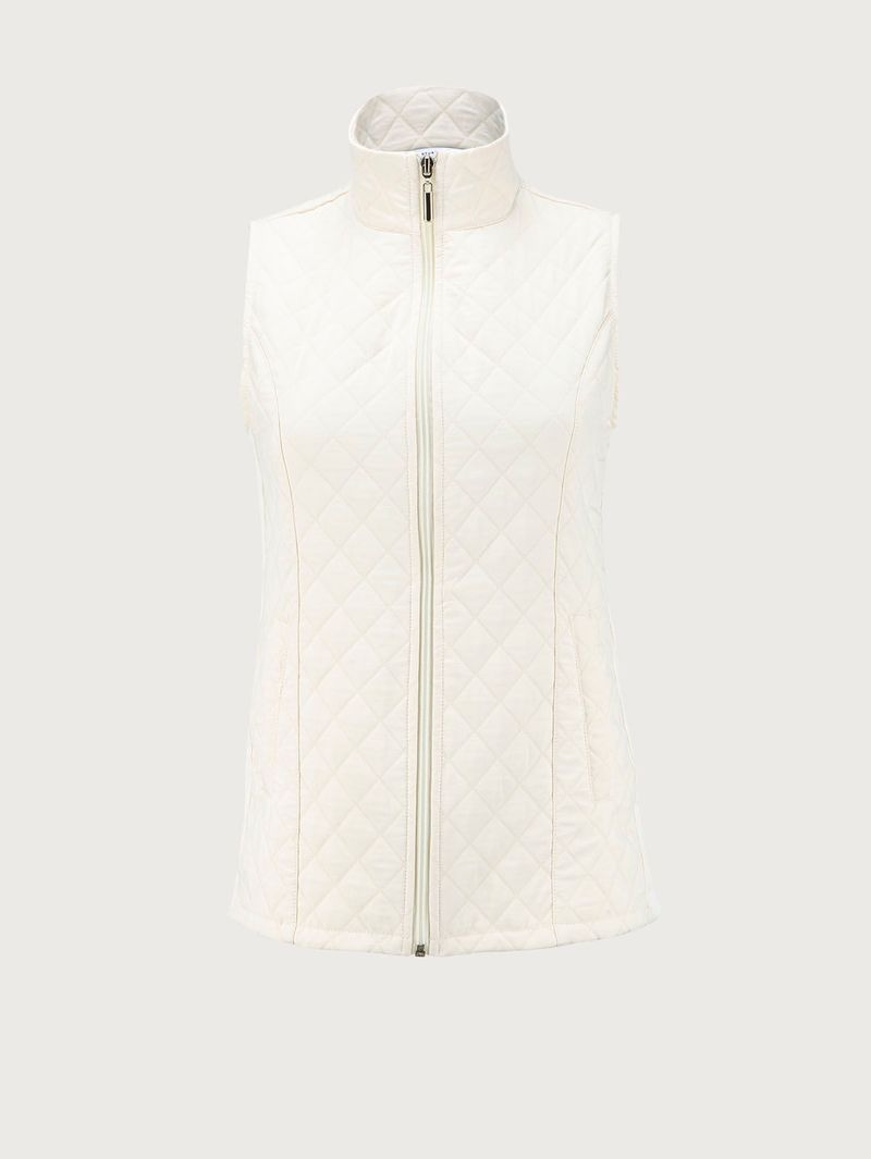 Chaleco Unicolor Cuello Alto para Mujer 33981