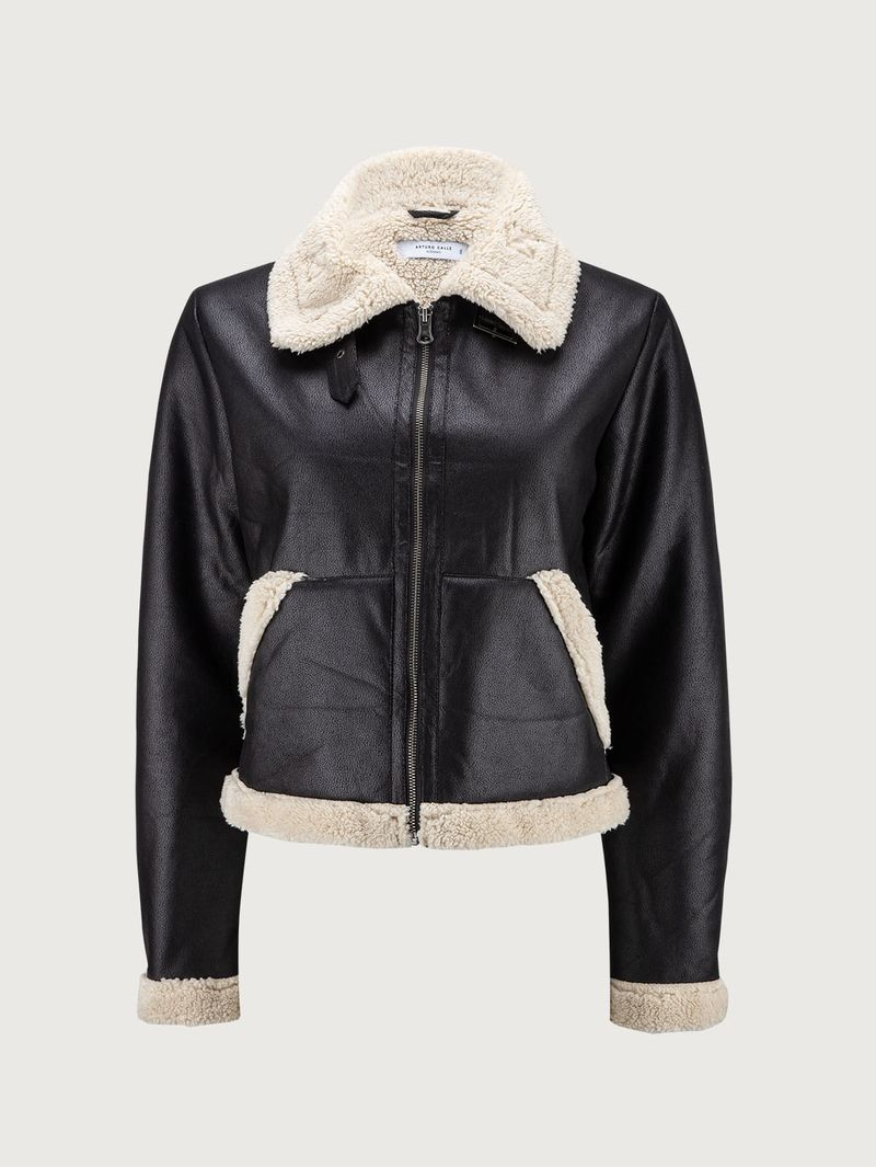 Chaqueta Tipo Sherpa para Mujer 30406