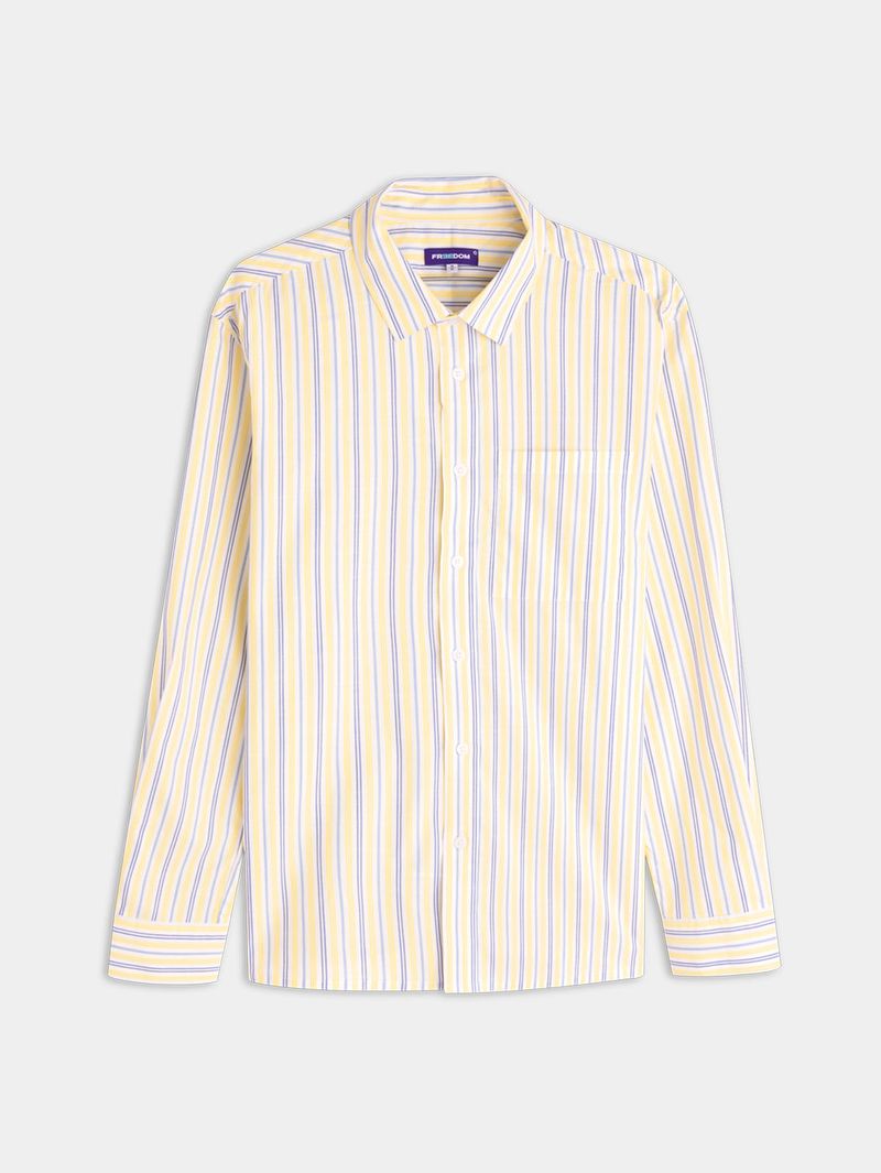 Camisa Manga Larga Estampada para Hombre 04972