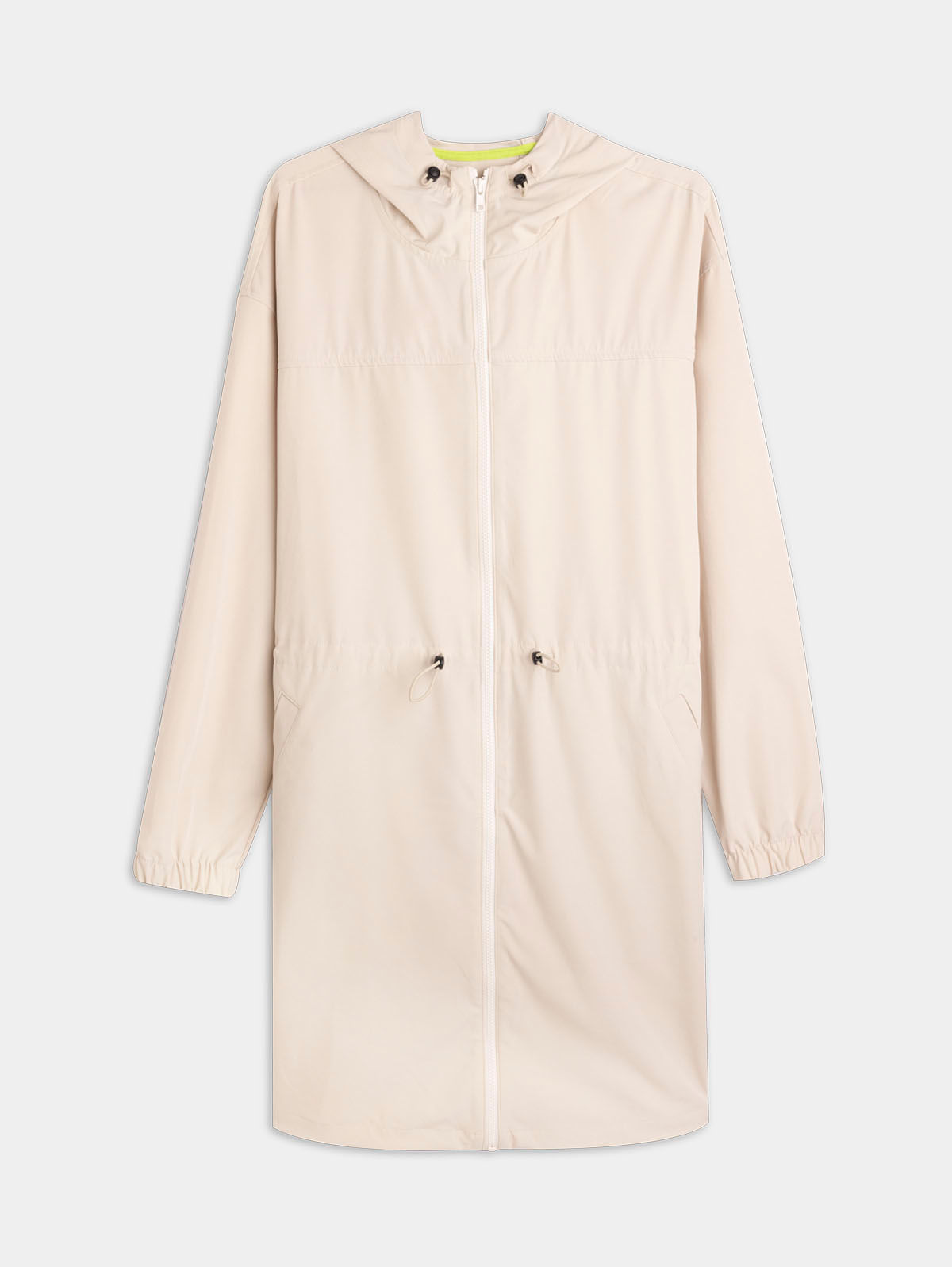 Chaqueta Tipo Parka Unicolor para Mujer 04885