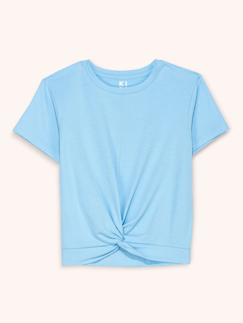 Camiseta Unicolor Azul para Niña 13932