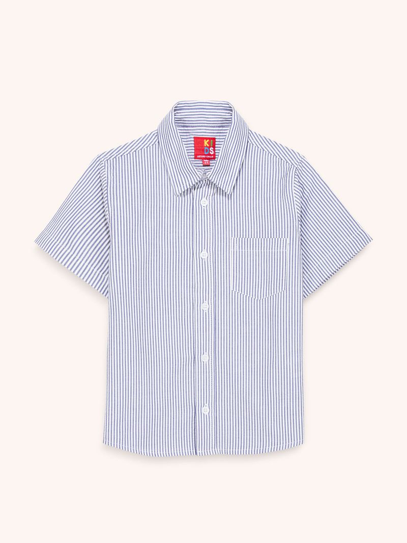 Camisa Manga Corta Diseño Rayas para Niño 13953
