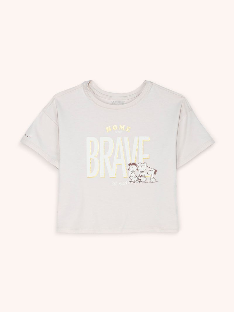 Camiseta con Estampado en Frente para Niña 14010