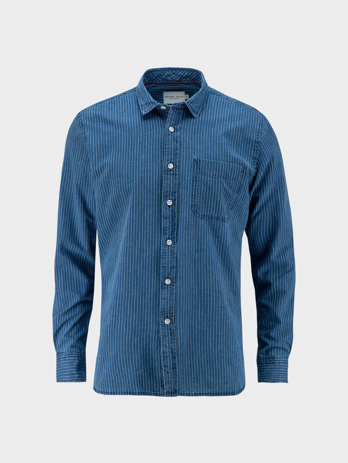Camisa Denim Manga Larga para Hombre 33013