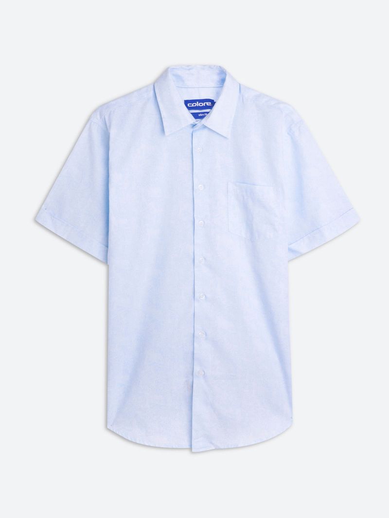 Camisa Casual Estampada Slim Fit para Hombre 11247