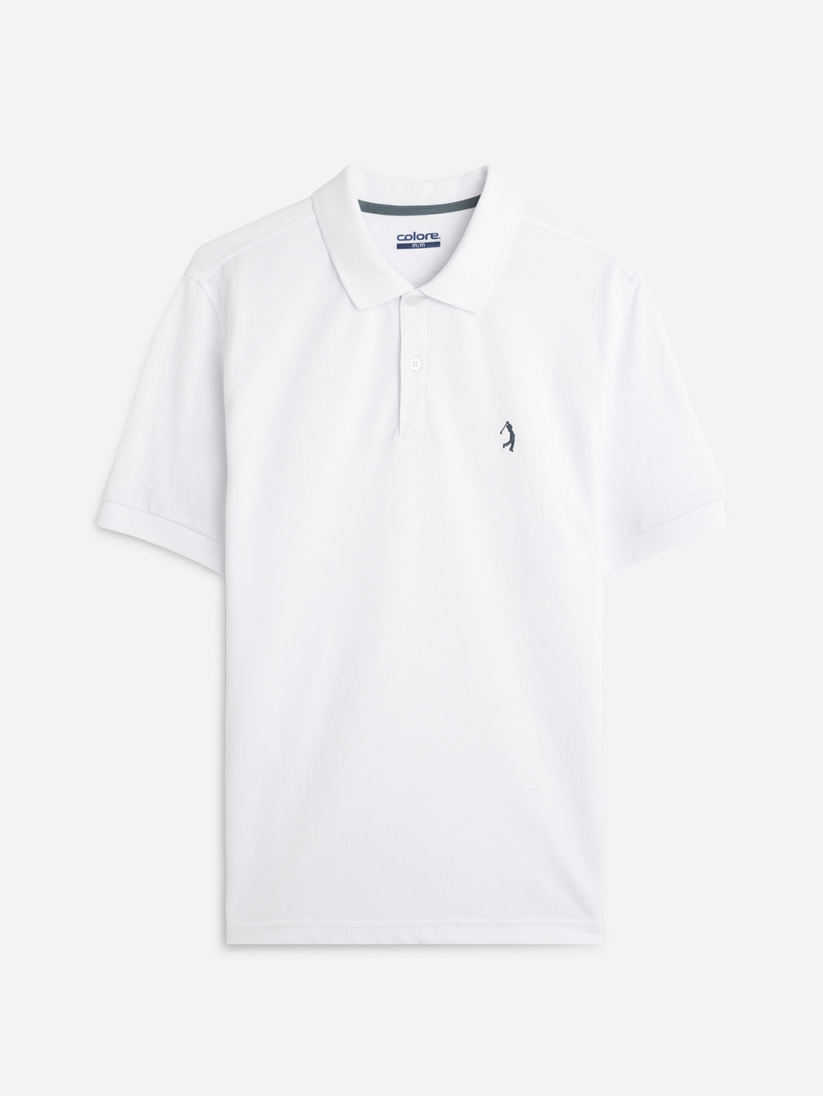 Camisa estilo polo blanca online