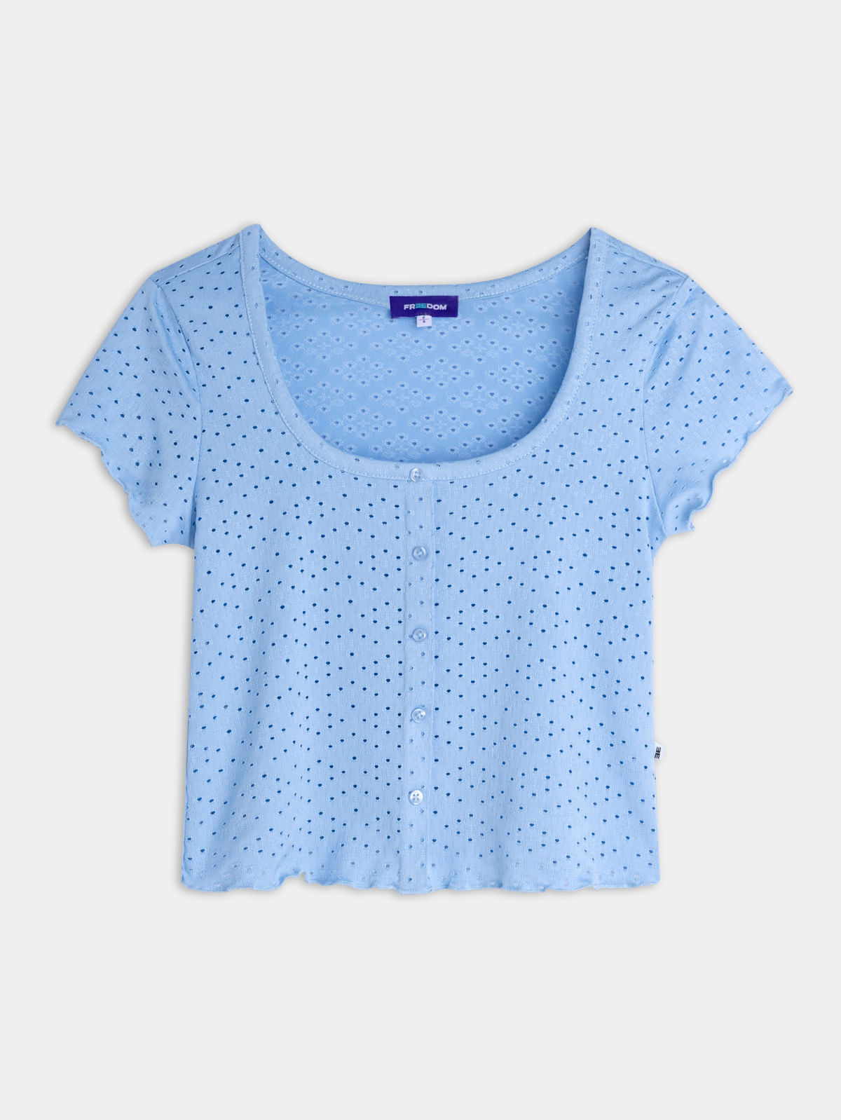 Camiseta Imitación Ojalillo para Mujer 05101