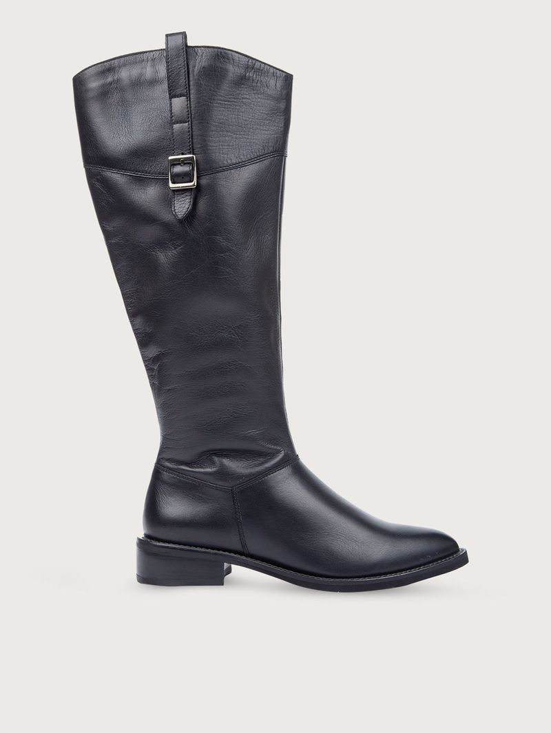 Botas Caña Alta en Cuero para Mujer 34612
