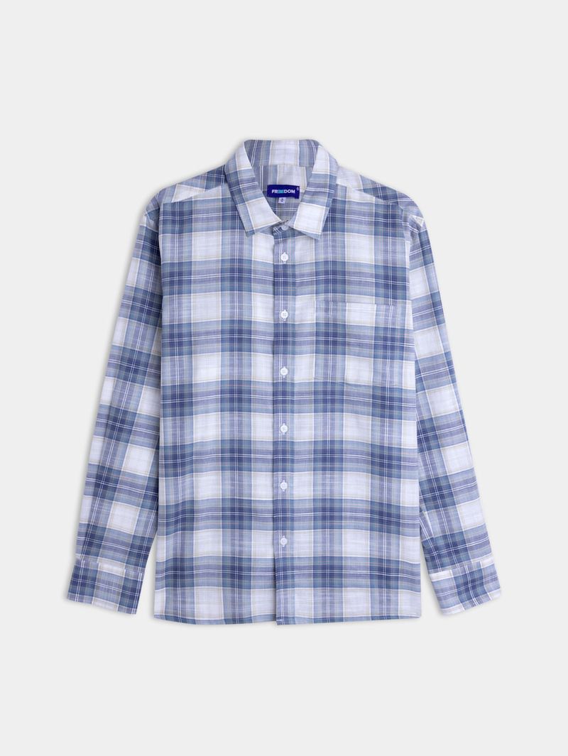 Camisa de Cuadro Manga Larga para Hombre 05096
