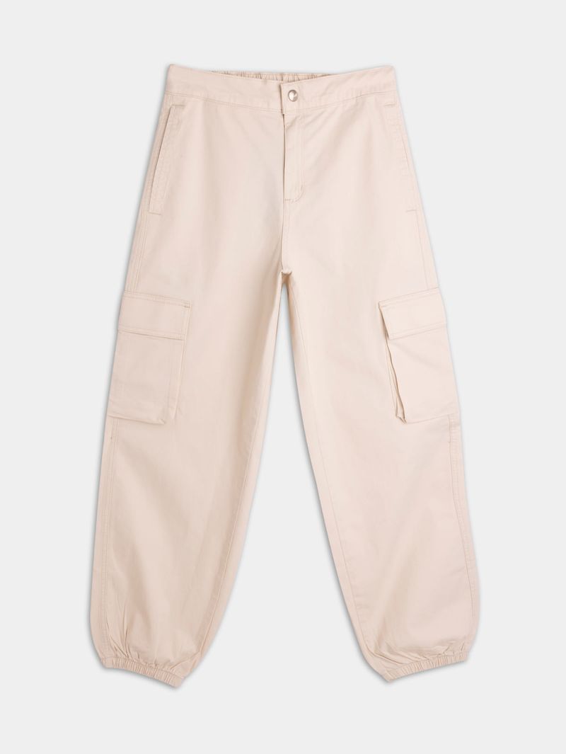 Pantalón Aglobado Tipo Jogger Unicolor 04818