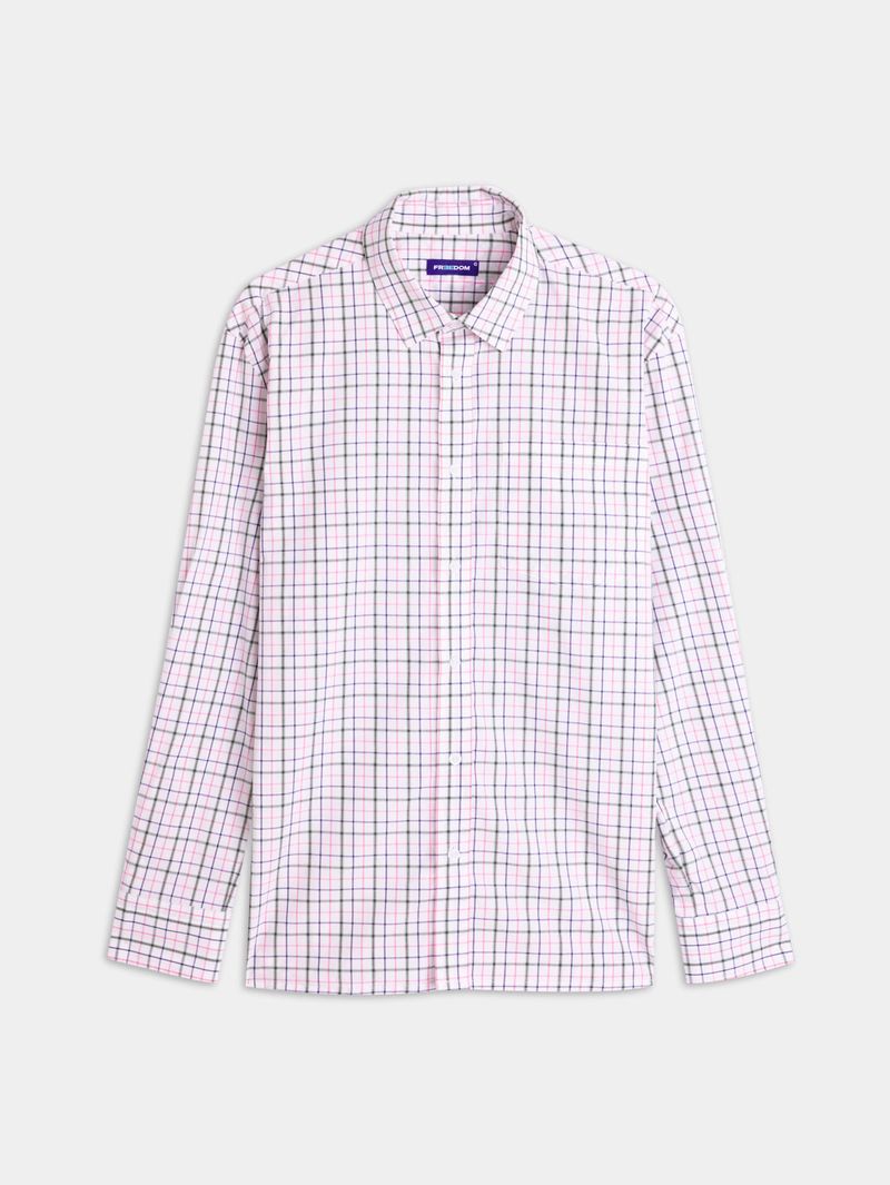 Camisa Estampada Manga Larga para Hombre 04884