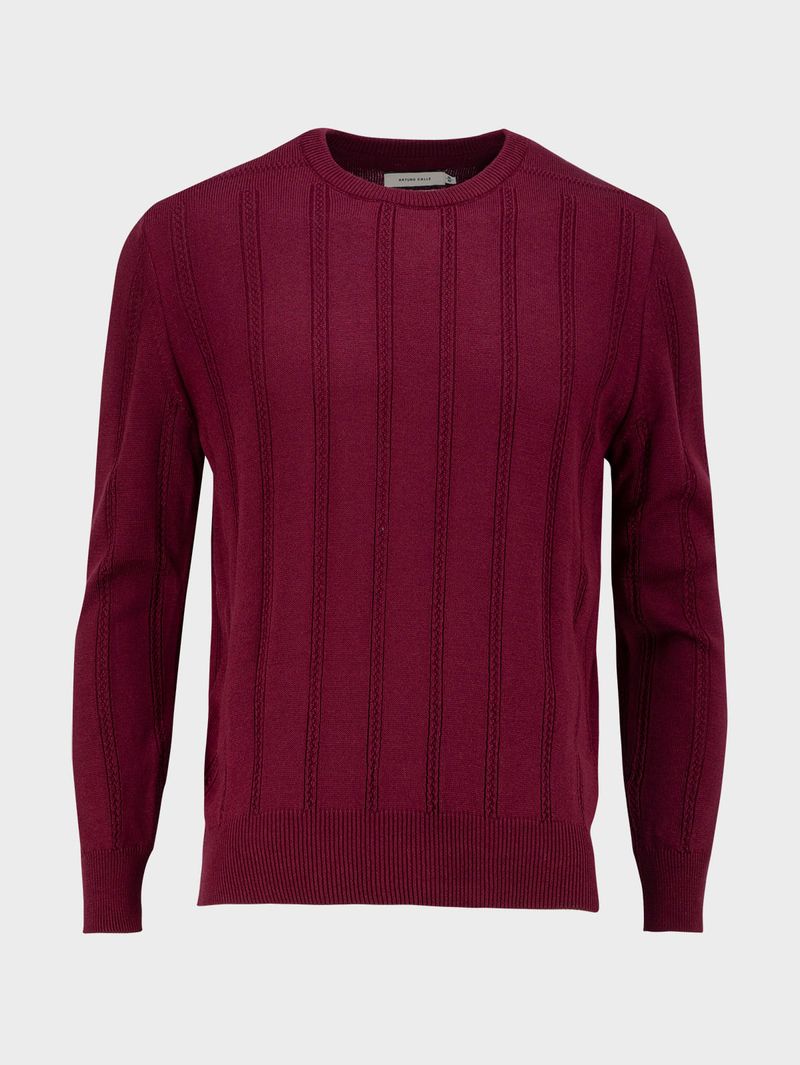 Suéter Cuello Redondo Tejido para Hombre 34085