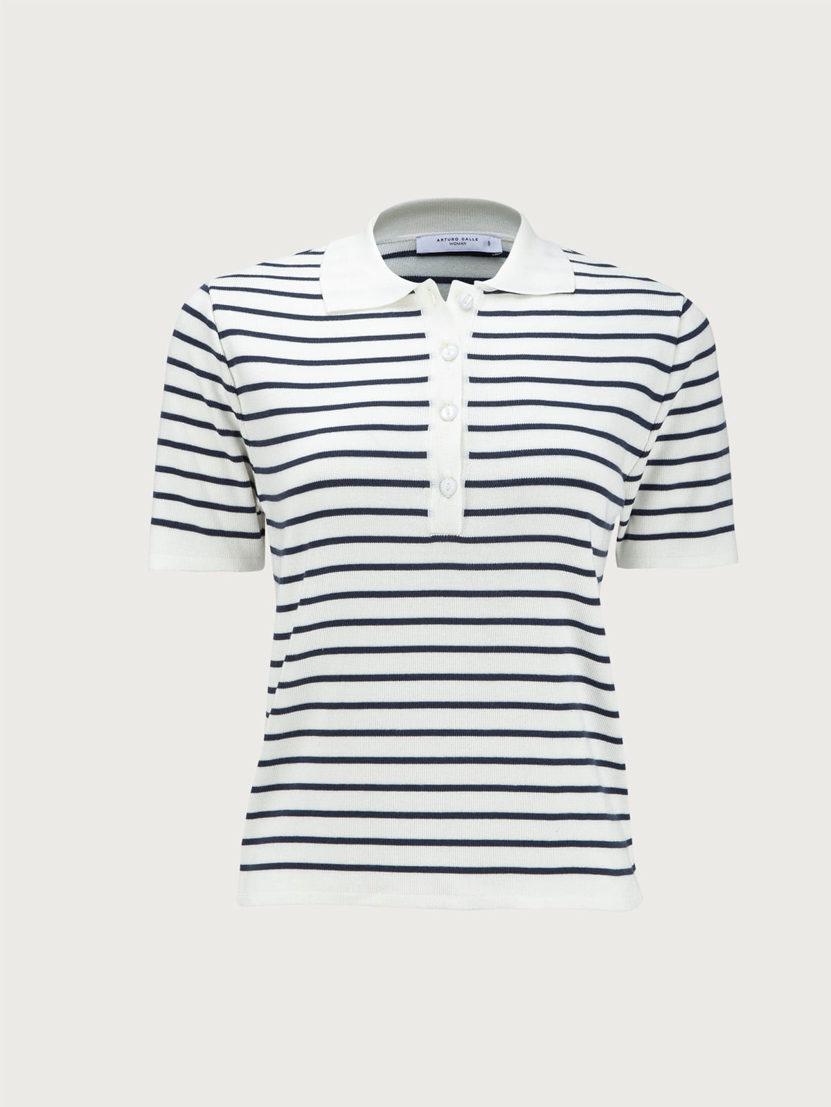 Camisa Tejida Cuello Camisero para Mujer 35393