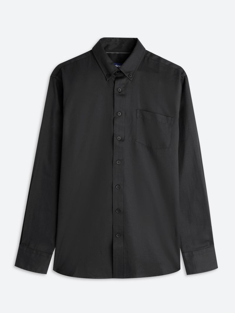 Camisa Casual Slim Fit de Textura para Hombre 09780