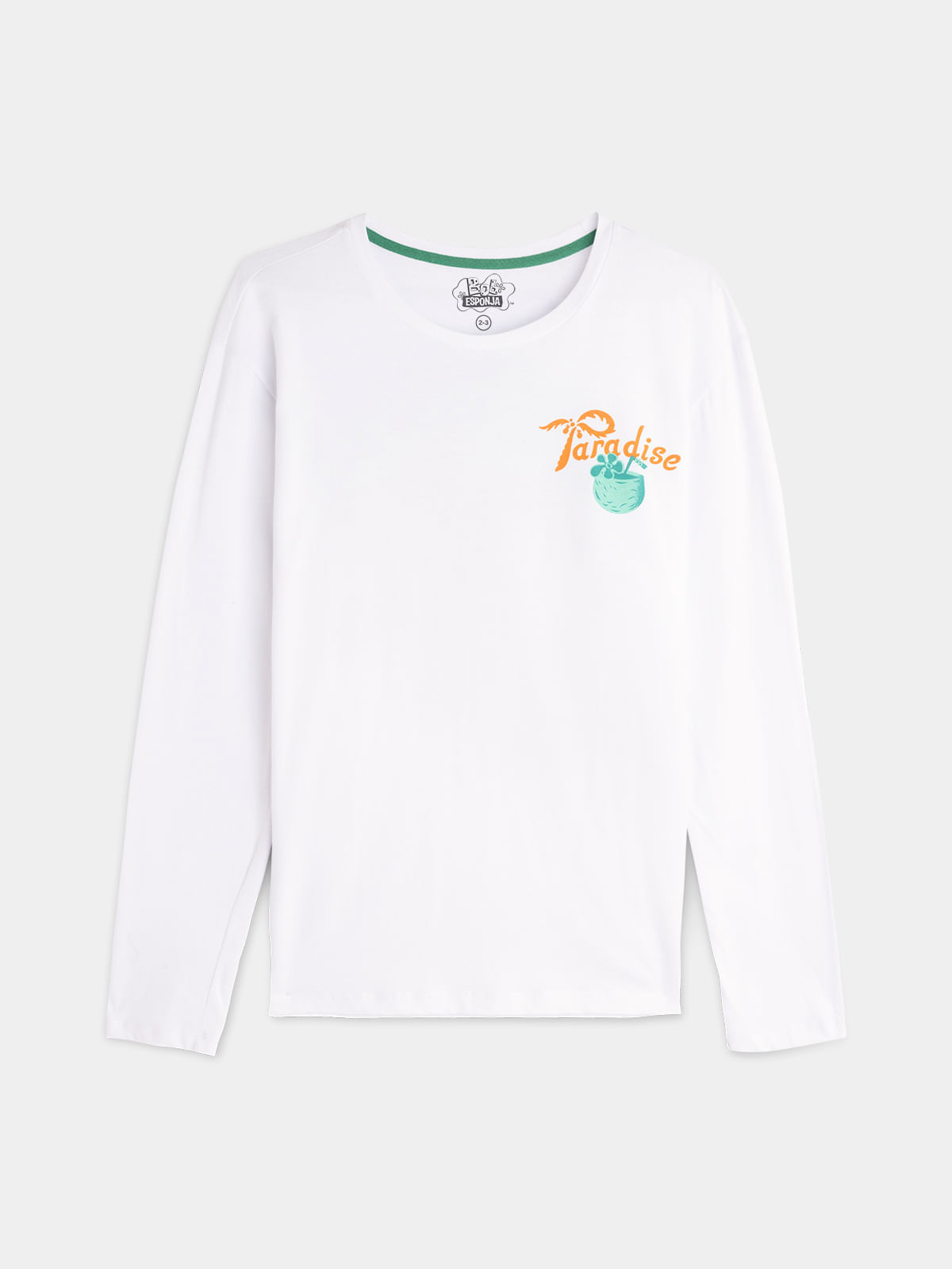 Camiseta Manga Larga de Bob Esponja para Hombre 05137