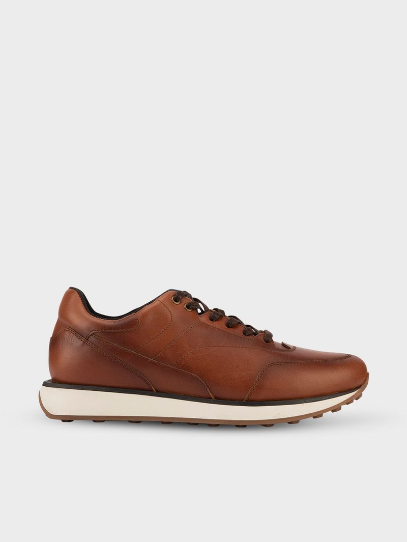 Tenis Casuales Tipo Running de Cuero 36820