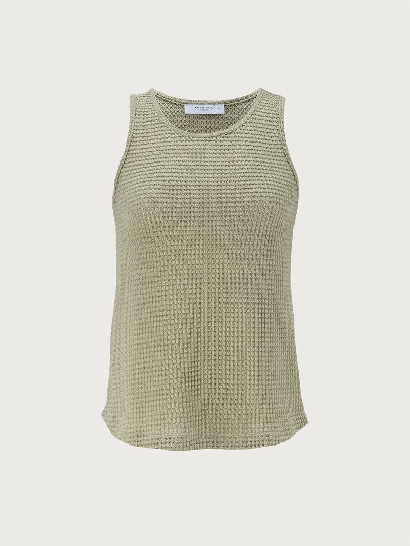Camiseta Manga Sisa Unicolor para Mujer 37536