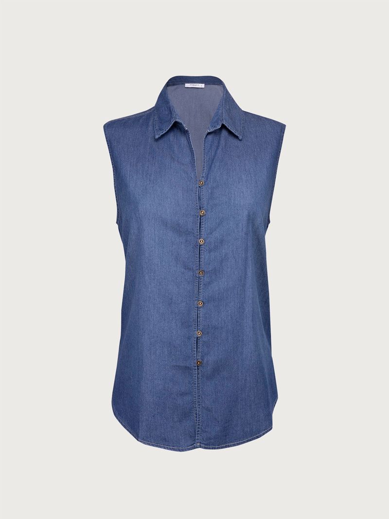 Blusa Manga Sisa Cuello Nerú para Mujer 35087