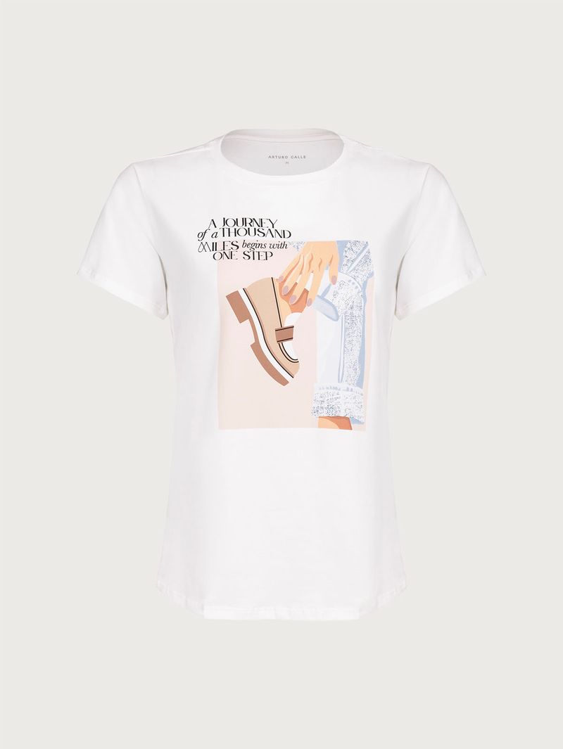 Camiseta Estampada para Mujer 37242
