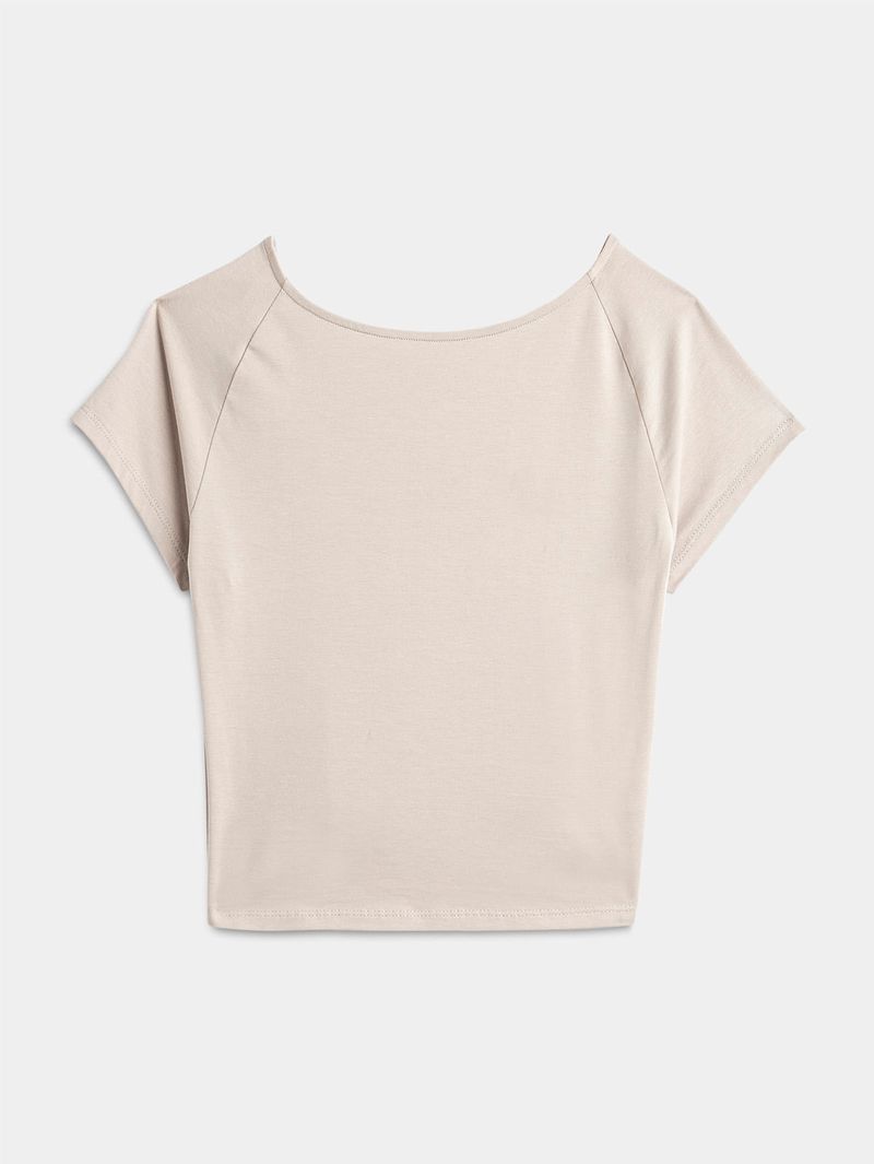 Camiseta con Escote en Espalda para Mujer 05188