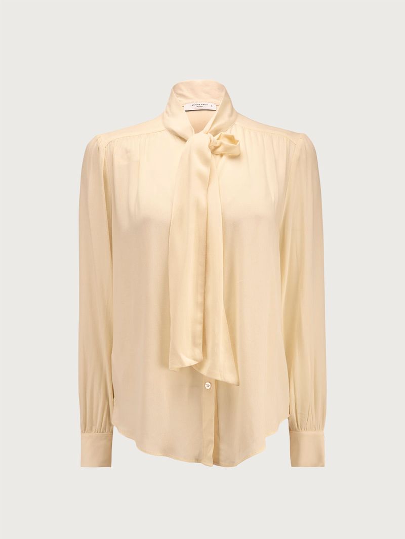 Blusa con Lazo en El Cuello para Mujer 36260