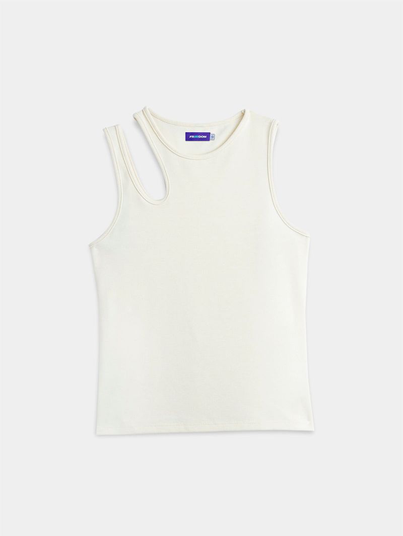 Camiseta Escote Asimétrico para Mujer 05365