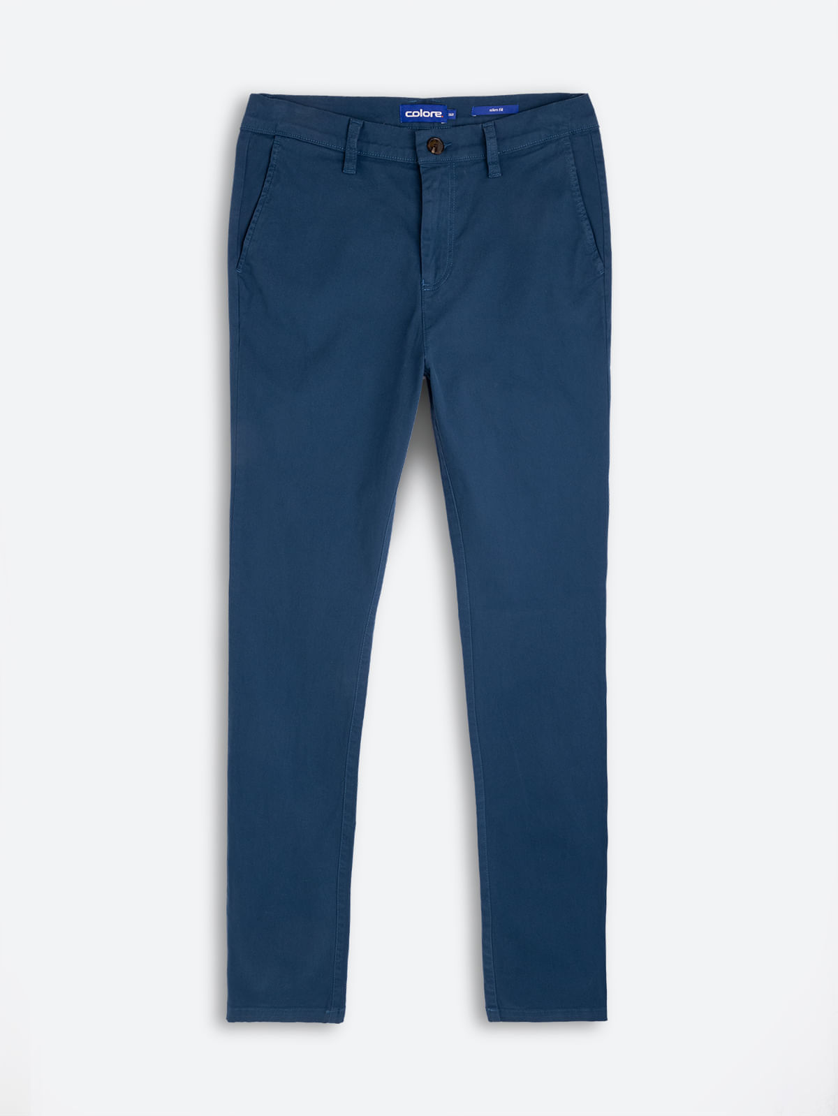 Pantalón Unicolor Slim Fit para Hombre 12354