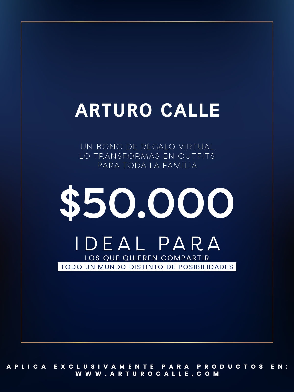 Bono de Regalo Virtual $50.000