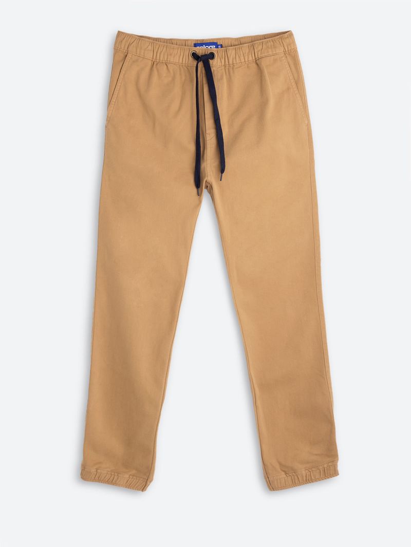 Pantalón Tipo Jogger Unicolor para Hombre 08481