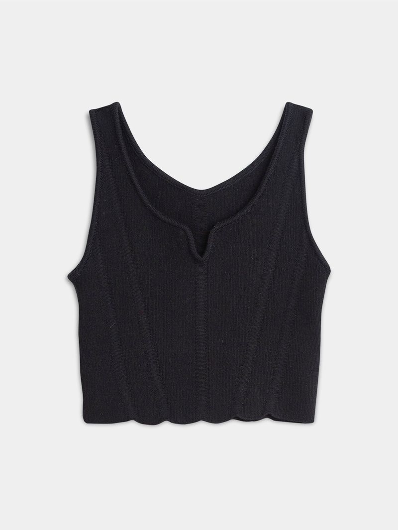 Top Tejido Escote Corazón para Mujer 05189