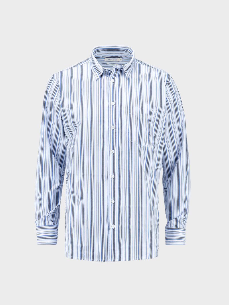 Camisa Rayas Manga Larga para Hombre 34249